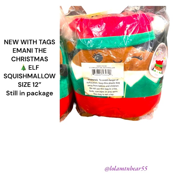 NEW WITH TAGS EMANI THE GIRL CHRISTMAS ELF 🎄-12”, STILL IN PACKAGE BEAUTIFUL - Picture 2 of 6